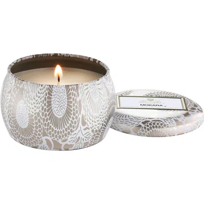 Voluspa Mokara Mini Tin Candle In Brown