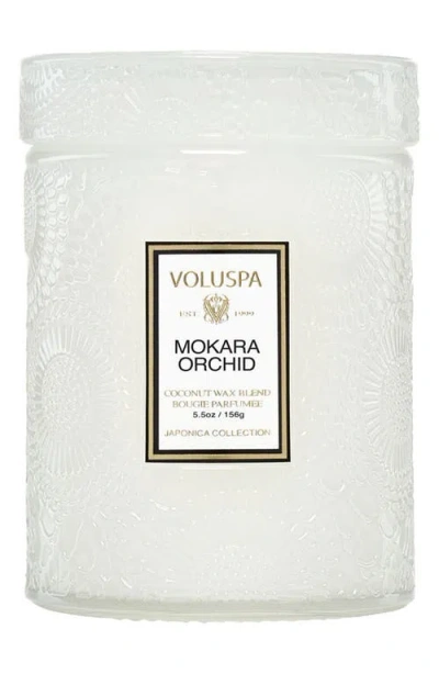 Voluspa Mokara Orchid Small Jar Candle In White