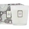 Voluspa Mokara Orchid Three-wick Hearth Candle In White