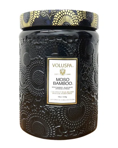 Voluspa Mosa Bamboo 18oz Candle In Black