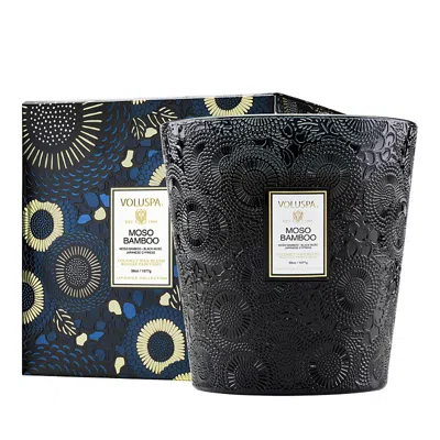 Voluspa Moso Bamboo 3 Wick Hearth Candle, 38 Oz. In Multi