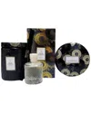Voluspa Moso Bamboo Candle & Diffuser Trio In Black