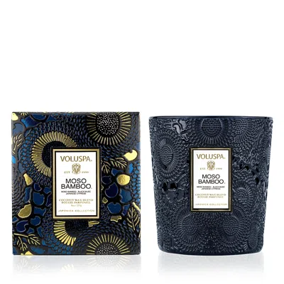 Voluspa Moso Bamboo Classic Candle, 9oz. In Blue