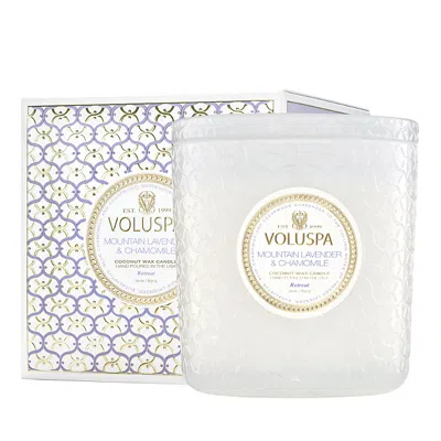 VOLUSPA MOUNTAIN LAVENDER & CHAMOMILE LUXE CANDLE, 30 OZ.