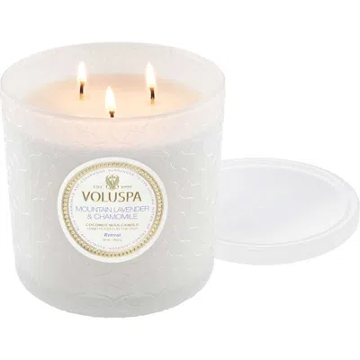 Voluspa Mountain Lavender & Chamomile Boxed Luxe Candle