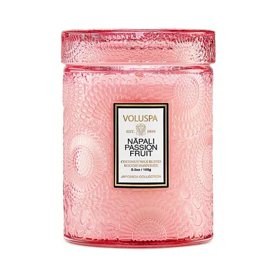 Voluspa Napali Passion Fruit Small Jar Candle 5.5 Oz. In Pink