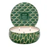 Voluspa Noble Fir Garland 3 Wick Tin Candle, 12 Oz.