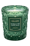 Voluspa Noble Fir Garland Classic Candle In Green
