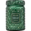 Voluspa Noble Fir Garland Large Jar Candle In Green