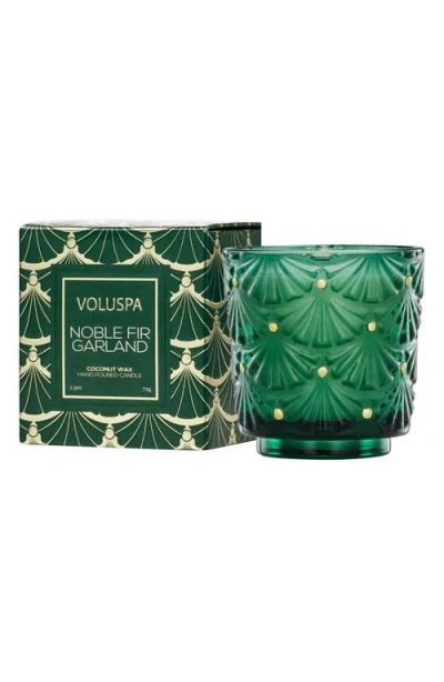 Voluspa Noble Fir Garland Pedestal Candle