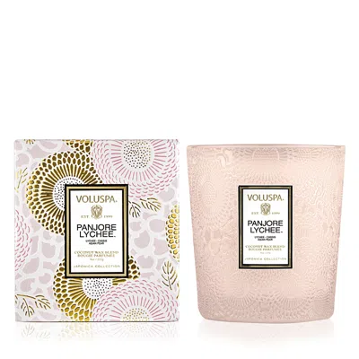 Voluspa Panjore Lychee Classic Candle, 9 Oz. In Pink