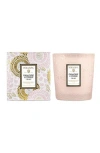 Voluspa Panjore Lychee Embossed Glass Classic Candle In Panjore Lychee