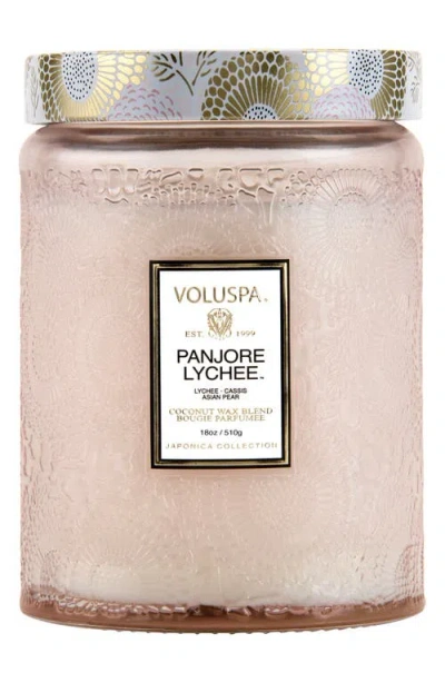 Voluspa Panjore Lychee Large Jar Candle In Pink