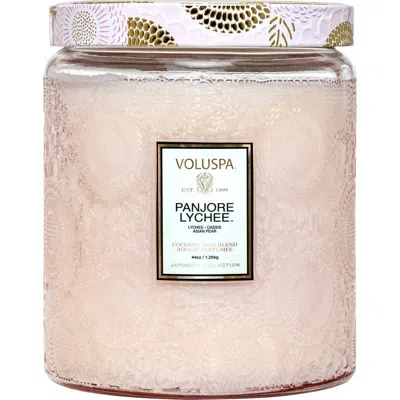 Voluspa Panjore Lychee Luxe Jar Candle In Pink