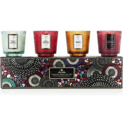 Voluspa Pedestal Candle Gift Set In Multi