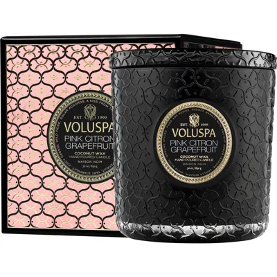 Voluspa Pink Citron Grapefruit Boxed Luxe Candle