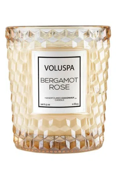 Voluspa Roses Classic Textured Glass Candle