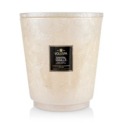 Voluspa Santal Vanille 5 Wick Hearth Candle, 123 Oz. In Neutral