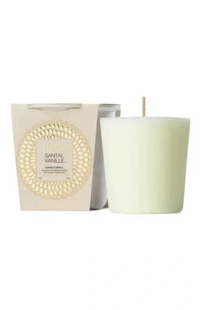 Voluspa Santal Vanille Classic Candle Refill In White