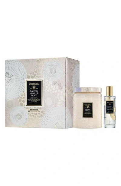 Voluspa Santal Vanille Jar Candle & Room Spray Set
