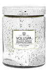 Voluspa Silver Birch Peppercorn Large Jar Candle 18 Oz. In Silver Birch