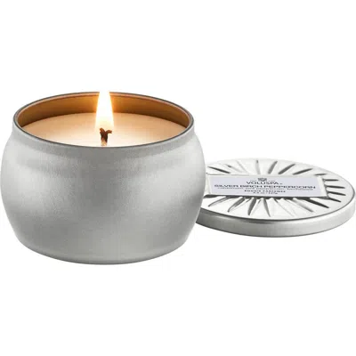 Voluspa Silver Birch Peppercorn Mini Tin Candle