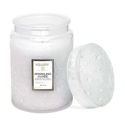 Voluspa Sparkling Cuvee Large Jar Candle, 18 Oz. In White