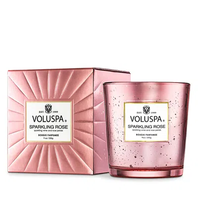 Voluspa Sparkling Rose 9 oz Candle In Pink