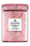 Voluspa Sparkling Rose Small Jar Candle In Pink