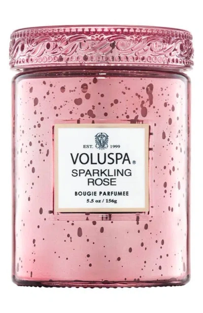 Voluspa Sparkling Rose Small Jar Candle In Pink