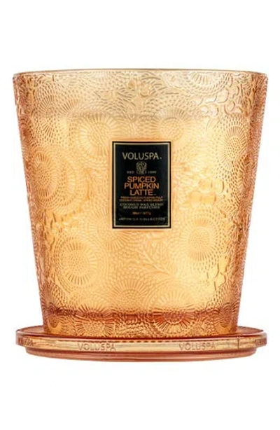 Voluspa Spiced Pumpkin Latte 3-wick Hearth Candle
