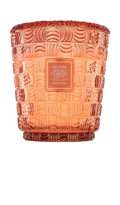 Voluspa Spiced Pumpkin Latte 5 Wick Hearth Candle