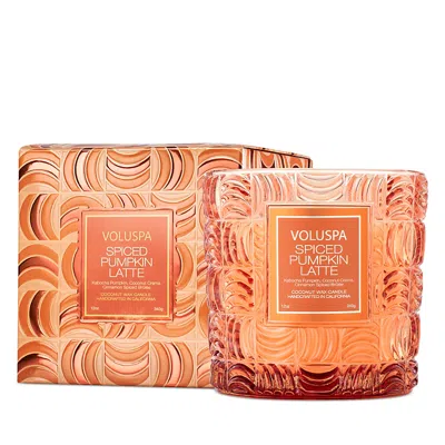 Voluspa Spiced Pumpkin Latte Boxed Candle, 12 Oz. In Orange