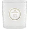 Voluspa Suede Blanc Boxed Luxe Candle In White