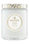 Voluspa Suede Blanc Large Jar Candle In White