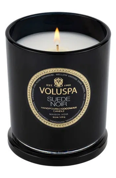 Voluspa Suede Noir Classic Candle