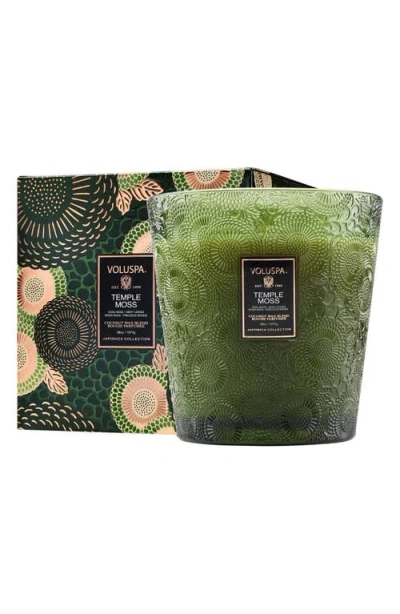 Voluspa Temple Moss Three-wick Hearth Candle In Brown