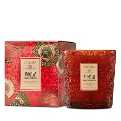 Voluspa Tomato Trellis Classic Candle 9 Oz. In Red