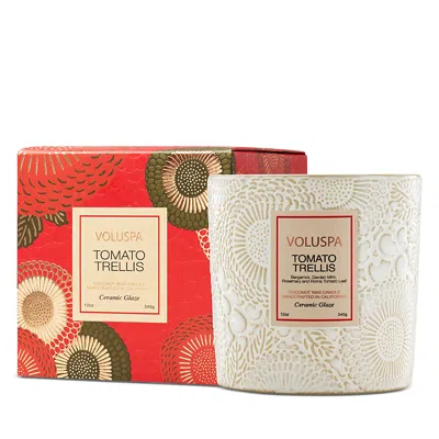 Voluspa Tomato Trellis Luxe Classic Candle 12 Oz. In Multi