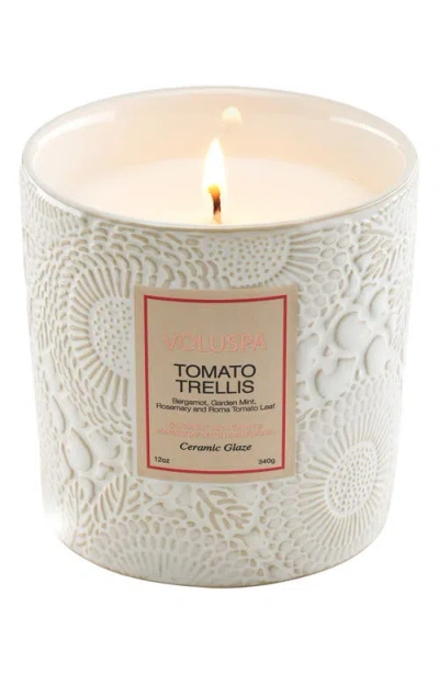 Voluspa Tomato Trellis Luxe Classic Candle In Animal Print