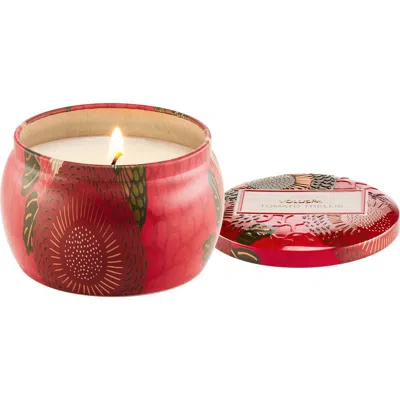Voluspa Tomato Trellis Mini Tin Candle In Red