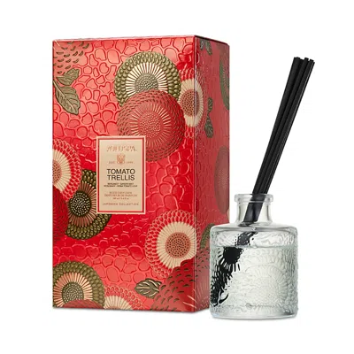 Voluspa Tomato Trellis Reed Diffuser 3.4 Oz. In Red