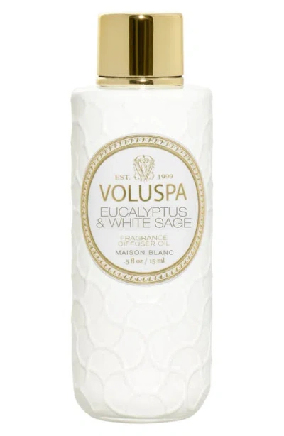 Voluspa Ultrasonic Fragrance Diffuser Oil In Eucalyptus/white Sage