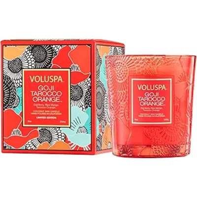 Voluspa Unisex Goji Tarocco Orange Xxv Anniversary 9 oz Scented Candle 806644075417 In Red