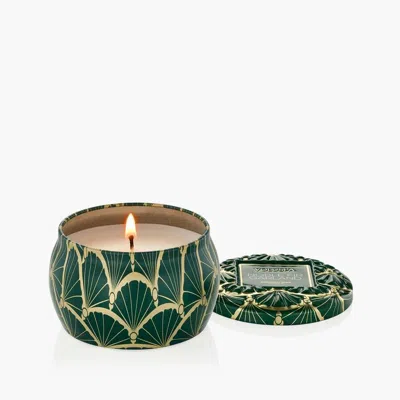 Voluspa Unisex Noble Fir Garland Mini Tin Holiday 4 oz Scented Candle 806644551102 In Green