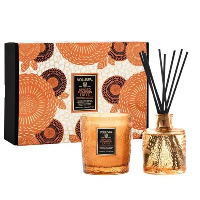 Voluspa Unisex Spiced Pumpkin Candle & Diffuser Gift Set Fragrances 806644743217