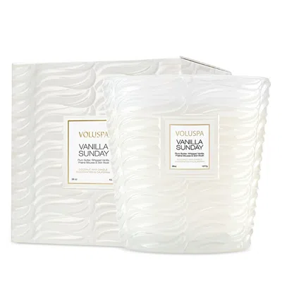 Voluspa Vanilla Sunday 3 Wick Hearth Candle 38 Oz. In Neutral