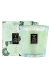 Voluspa White Cypress Three-wick Hearth Candle In Green