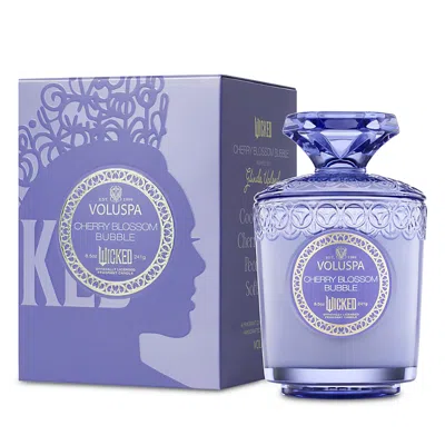 Voluspa Wicked Act Ii Cherry Blossom Bubble Candle, 8.5 Oz. In Purple