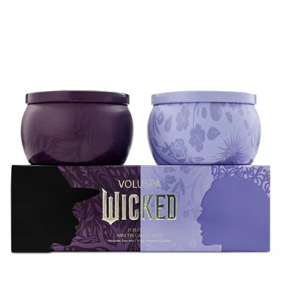 Voluspa Wicked Act Ii Mini Candles, Set Of 2